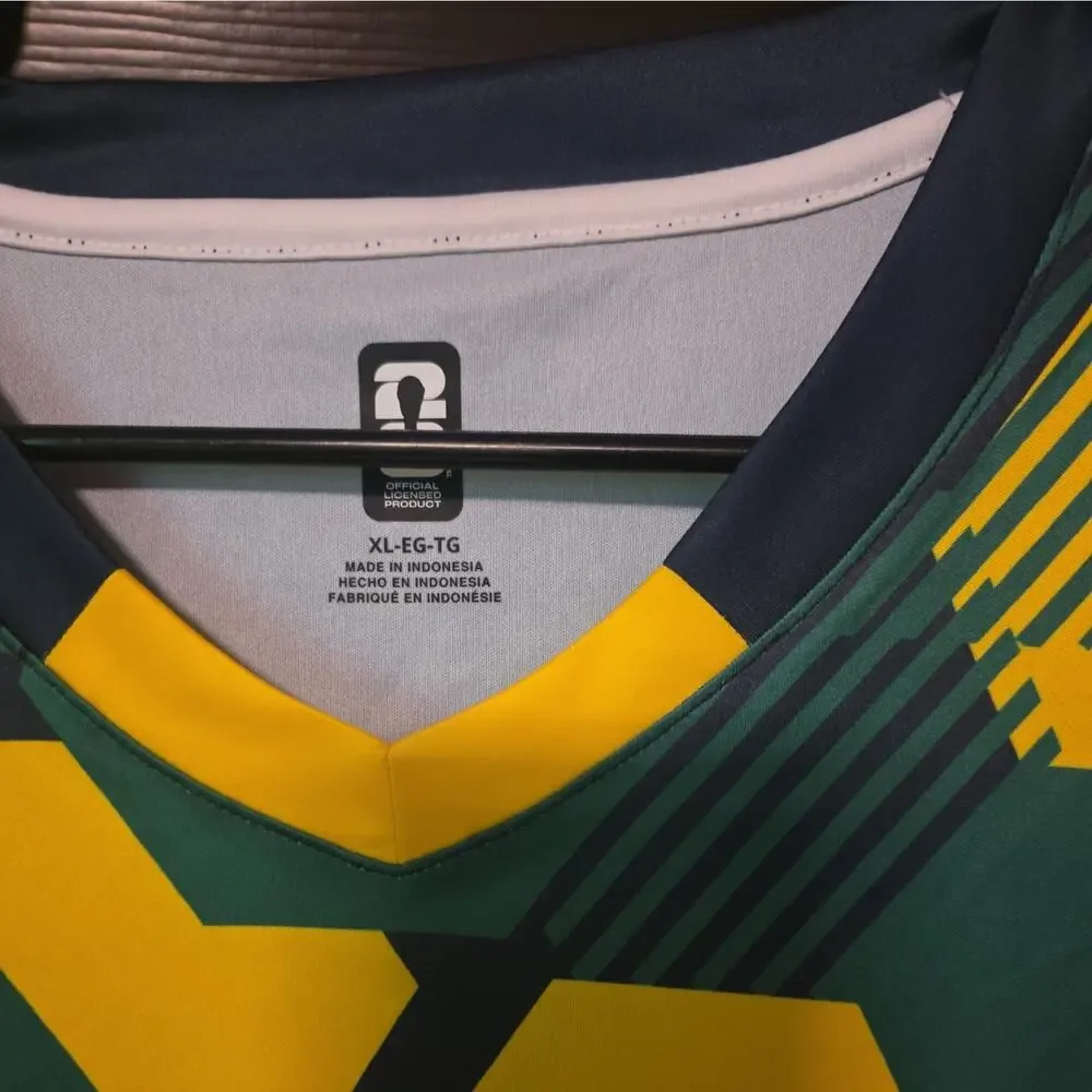 Brazil FIFA World Cup Soccer Jersey Black/Green/Yellow/White Men's XL, no tags